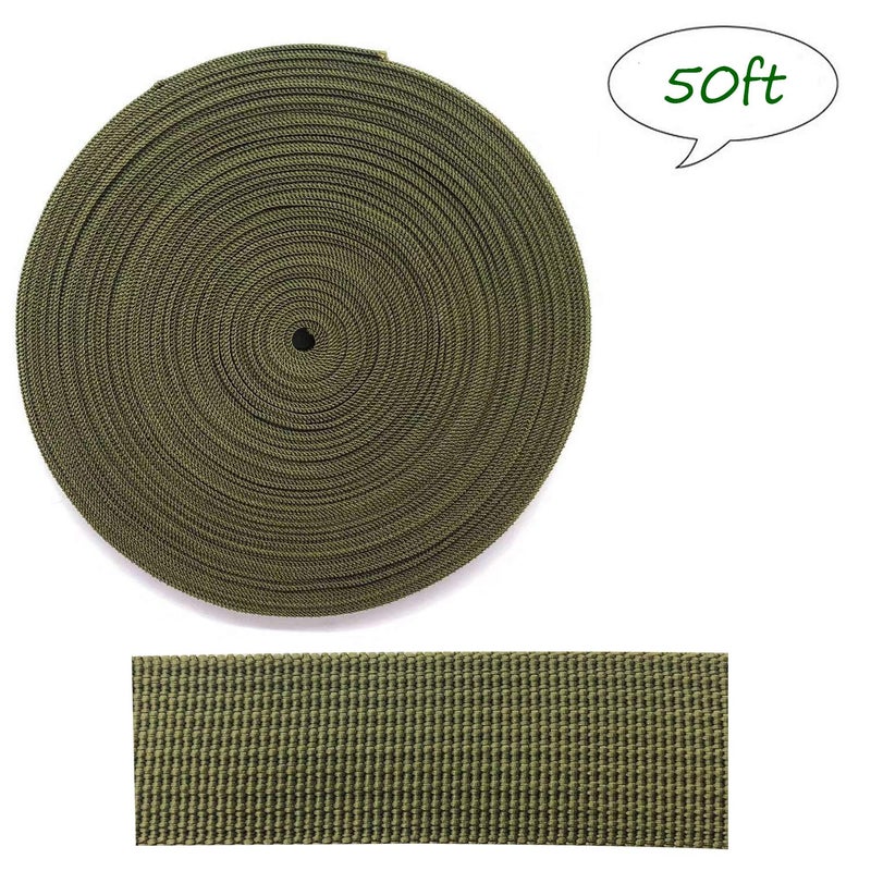 HanyHere 1 Roll 65.6 Feet Tree Tie for Plant Support Garden Strap 1 Inch Width Staking and Guying Material 1,800 Lbs Strength (Army Green) - Image 3